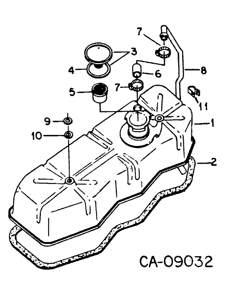 Схема запчастей Case IH 385 - (12-23) - POWER, VALVE HOUSING COVER AND BREATHER Power