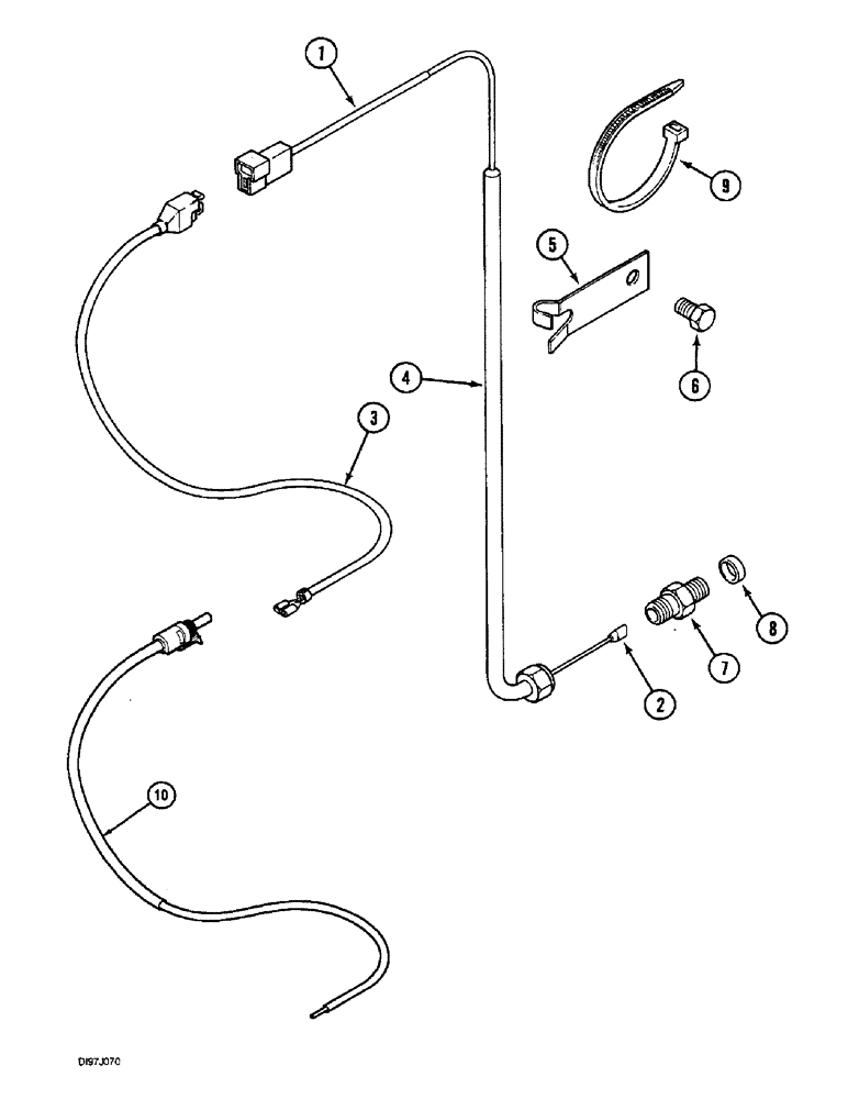 Схема запчастей Case IH 4240 - (4-40) - MFD CONTROL CABLE (04) - ELECTRICAL SYSTEMS