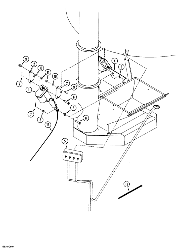 Схема запчастей Case IH 1360 - (4-010) - DISCHARGE ACTUATOR AND CONTROL, SELF CONTAINED HYDRAULICS (06) - ELECTRICAL