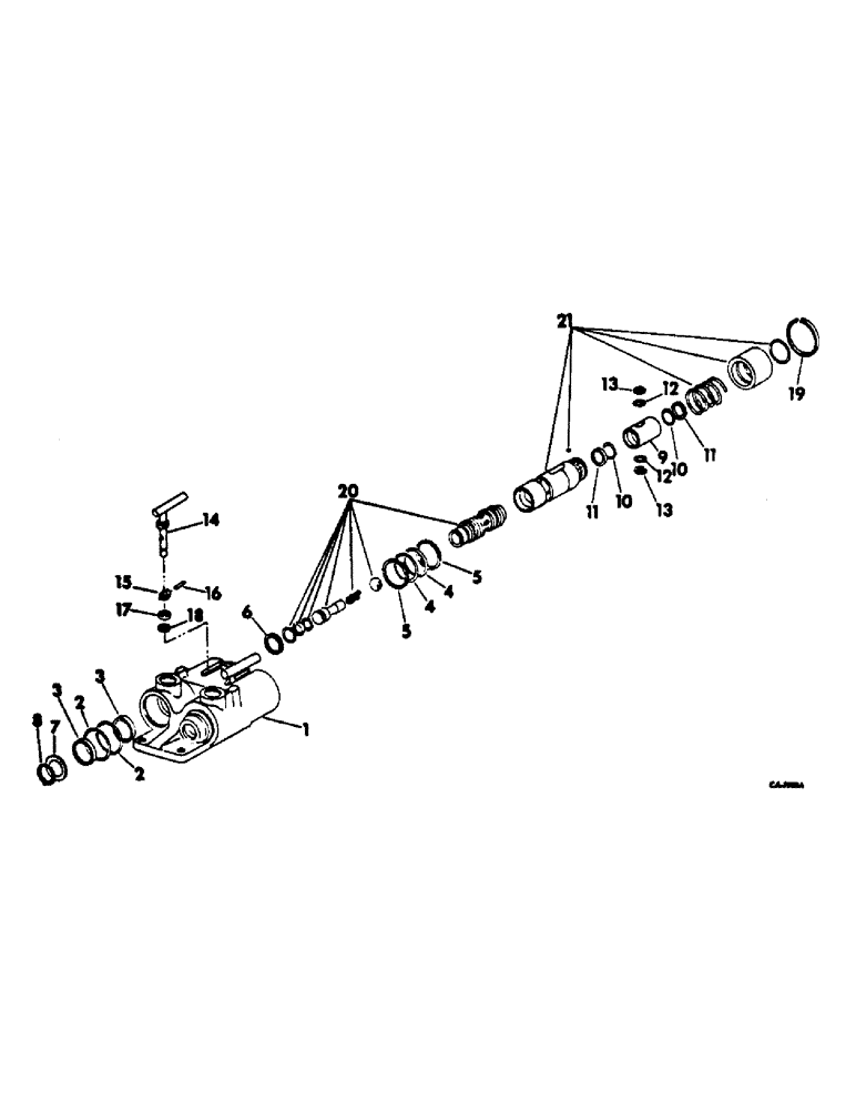 Схема запчастей Case IH 2544 - (F-38) - HYDRAULICS SYSTEM, FEMALE COUPLER (07) - HYDRAULIC SYSTEM