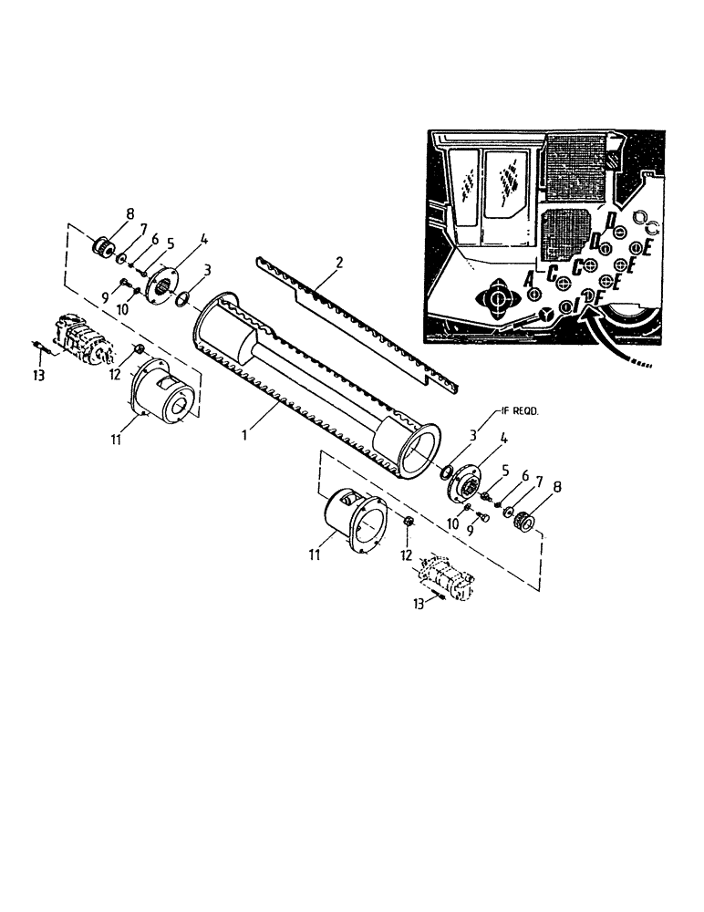 Схема запчастей Case IH 7700 - (A02-65) - BOTTOM ROLLERS, LOWER F Mainframe & Functioning Components