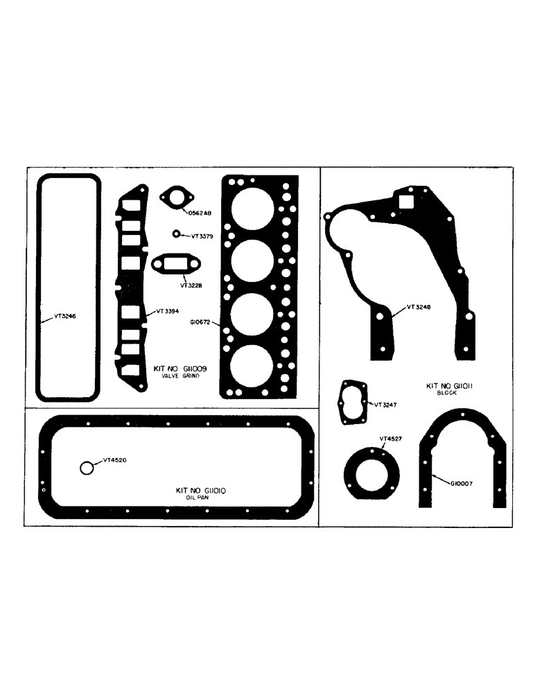 Схема запчастей Case IH 300-SERIES - (008) - SPARK IGNITION ENGINES, GASKET SETS (02) - ENGINE