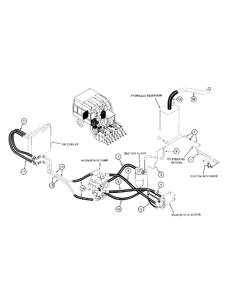 Схема запчастей Case IH 2022 - (1-14) - PICTORIAL INDEX, PROPULSION SYSTEM (00) - PICTORIAL INDEX