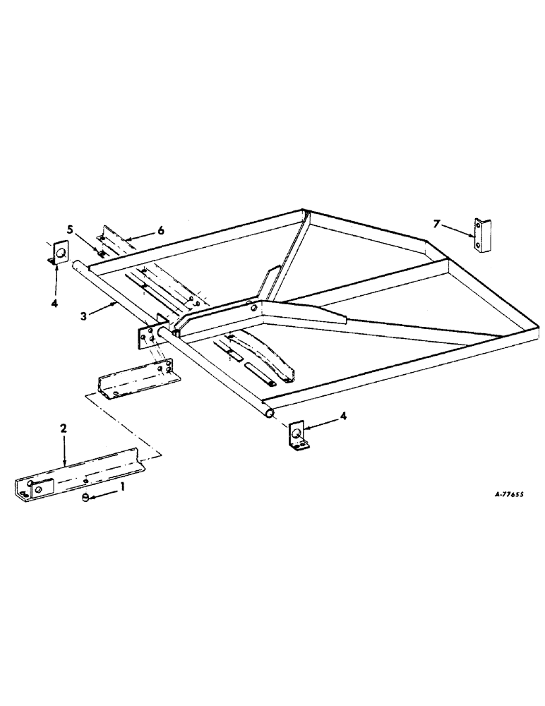 Схема запчастей Case IH 414 - (097) - BASKET DISTRIBUTOR ATTACHMENT, VANE AND MOUNTING PARTS (80) - CROP STORAGE/UNLOADING