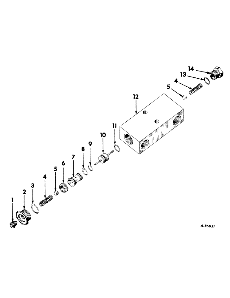 Схема запчастей Case IH 241 - (A-37) - DOUBLE ACTION CHECK VALVE ASSEMBLY (35) - HYDRAULIC SYSTEMS