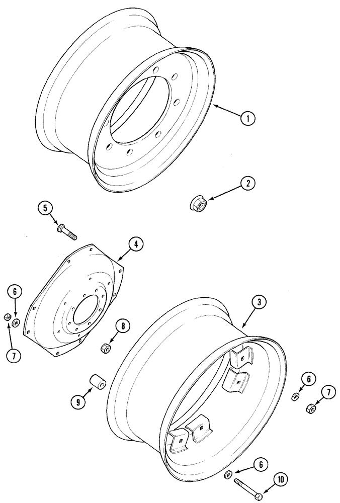 Схема запчастей Case IH CX80 - (05-23) - FRONT WHEELS (05) - STEERING