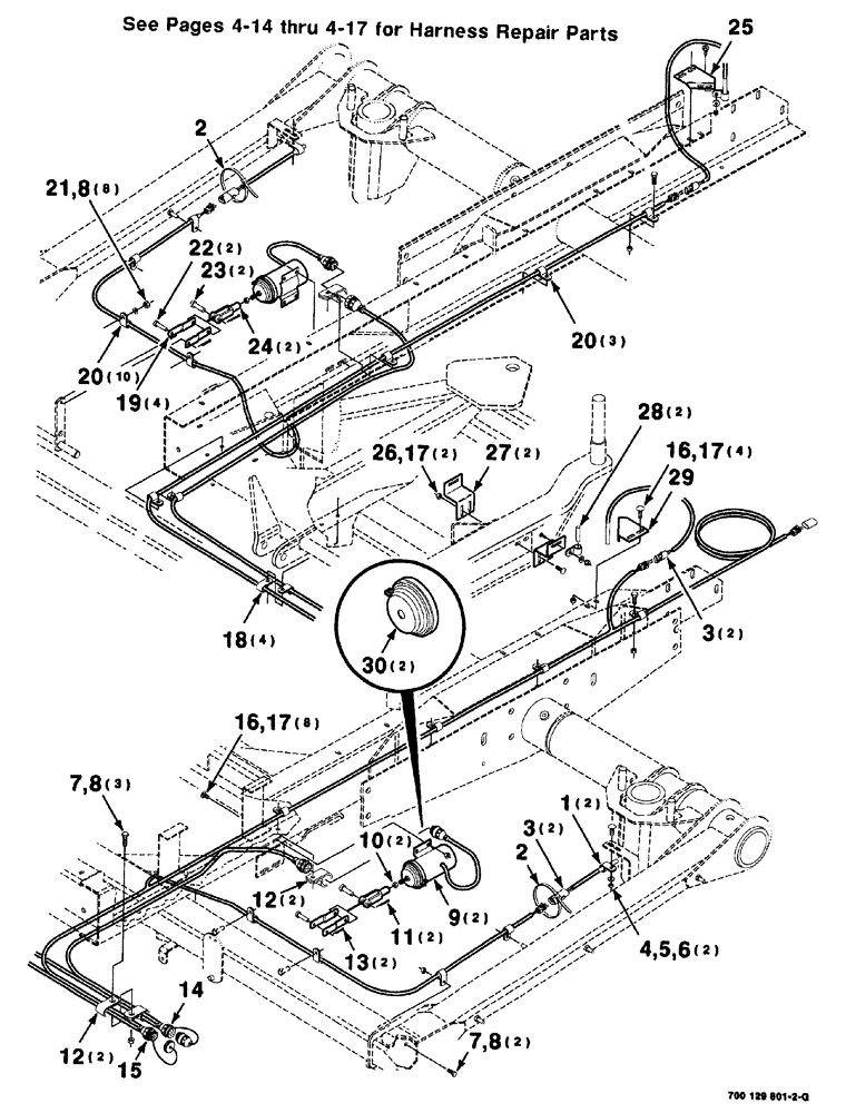 Схема запчастей Case IH 8575 - (10-022) - ELECTRICAL ASSEMBLY, SEE PAGES 4-14 THRU 4-17 FOR HARNESS REPAIR PARTS Accumulator