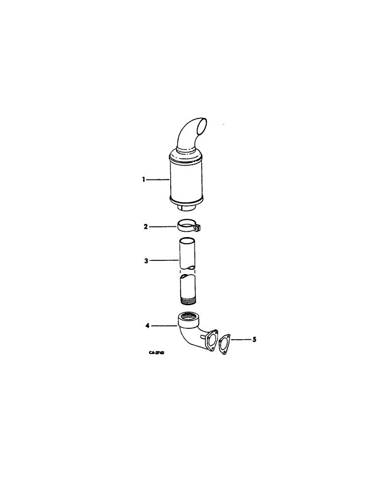 Схема запчастей Case IH 915 - (E-11) - FUEL SYSTEM, MUFFLER AND CONNECTIONS, COMBINES WITH DUAL EXHAUST HAVING EXHAUST PIPE (02) - FUEL SYSTEM