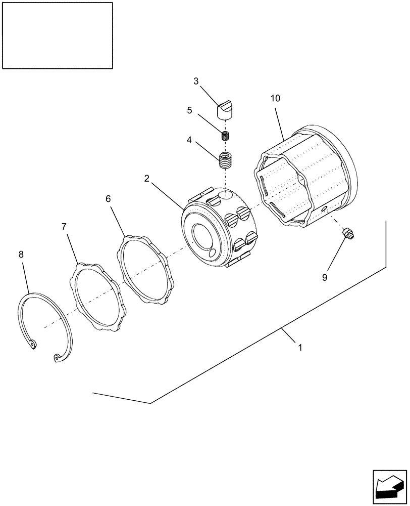 Схема запчастей Case IH 9010 - (18.110.02) - CLUTCH ASSEMBLY, ELEVATOR HOUSING (18) - CLUTCH