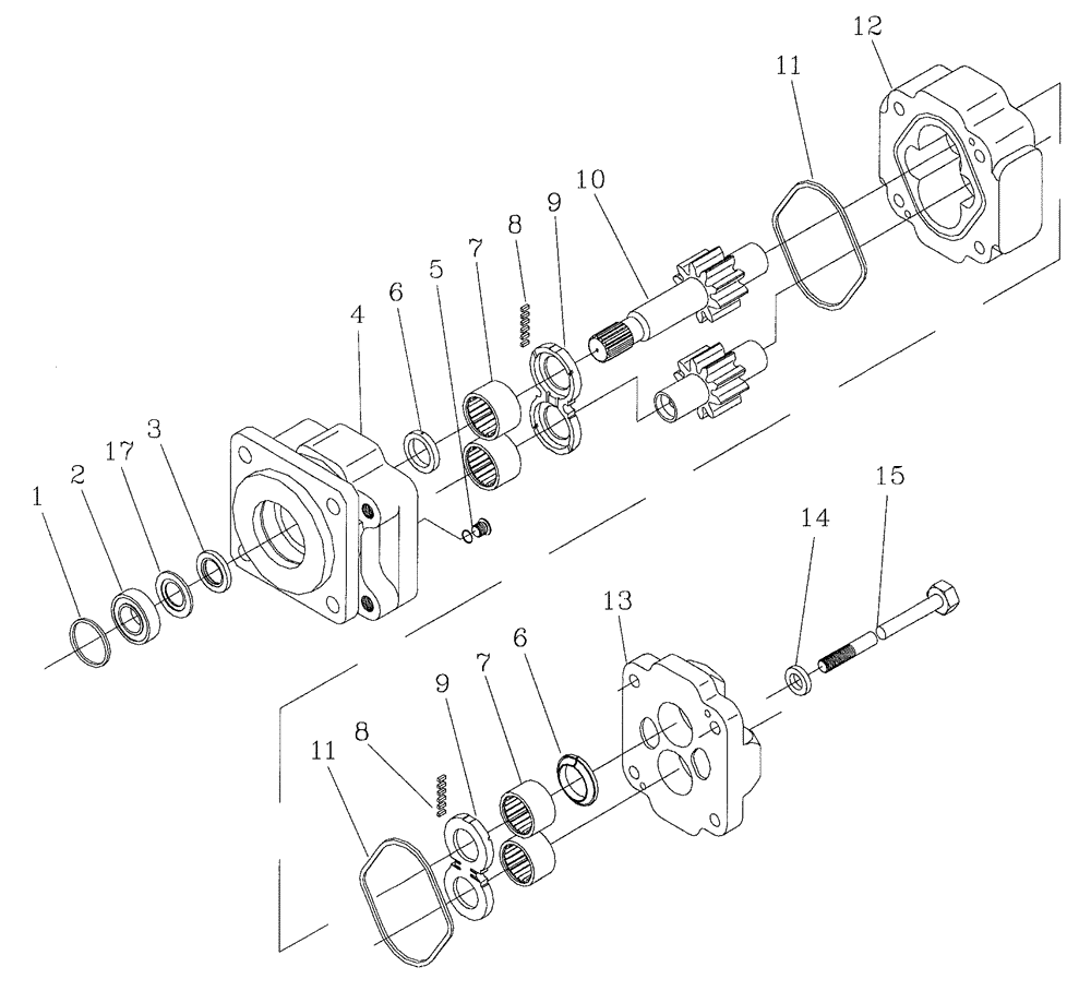 Схема запчастей Case IH 7700 - (B03[13]) - HYDRAULIC MOTOR,  M50A Hydraulic Components & Circuits