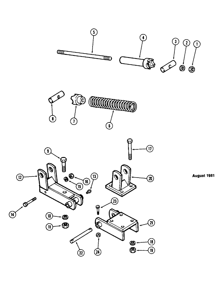 Схема запчастей Case IH SC11 - (42) - CUSHION CLAMP 