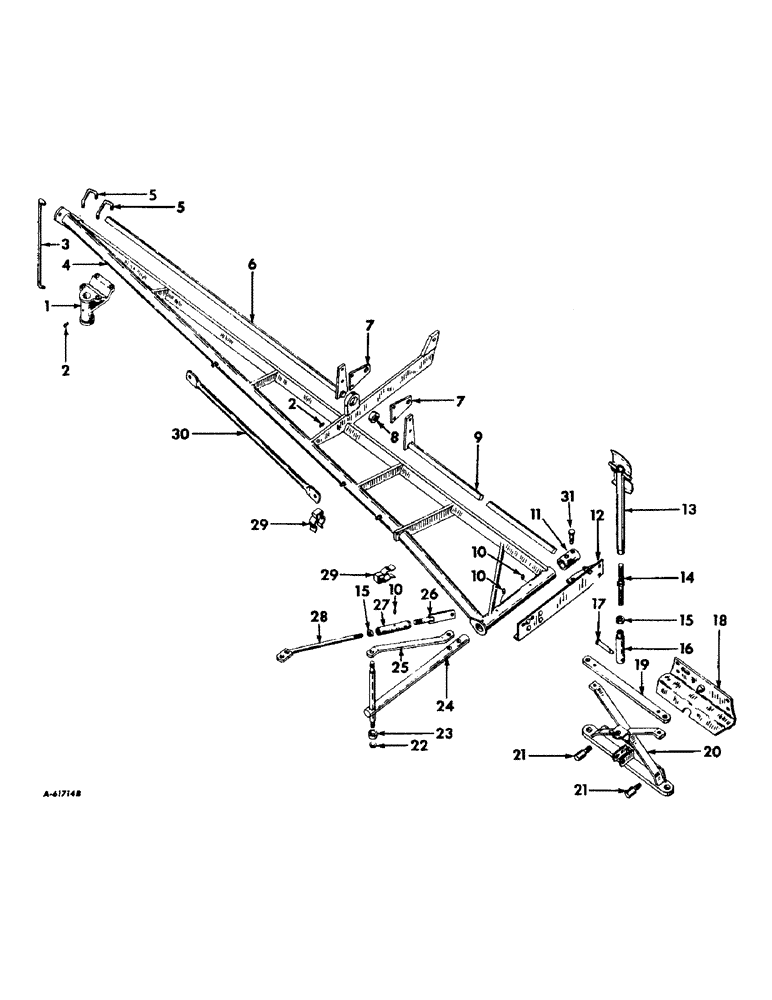 Схема запчастей Case IH 65 - (H-02) - MAIN FRAME 