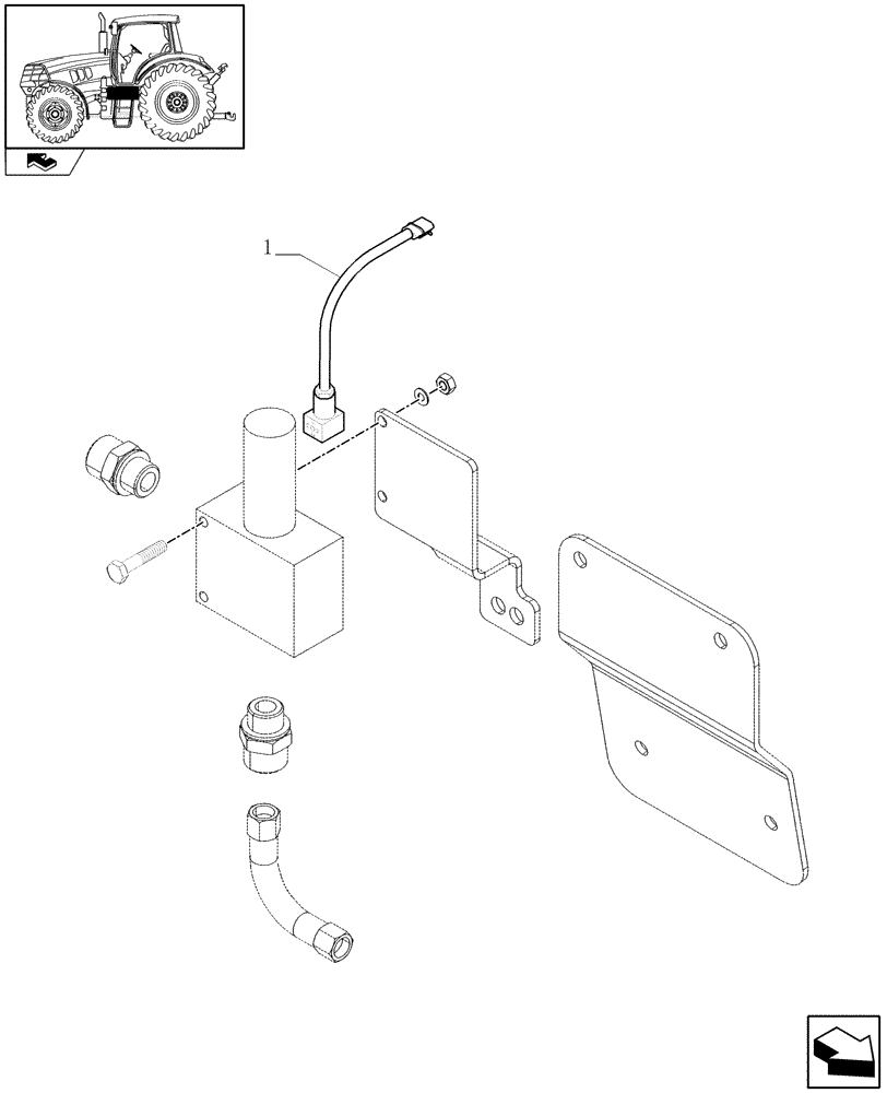 Схема запчастей Case IH MAXXUM 110 - (1.75.4/10) - INTEGRATED FRONT HPL - HARNESS (VAR.333648-334648-335648-336831-337831) (06) - ELECTRICAL SYSTEMS