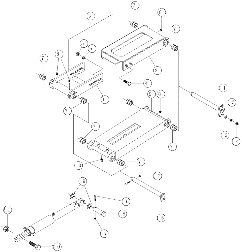 Схема запчастей Case IH 7700 - (A03.03[01]) - Cropdivider Lift Arms (60) - PRODUCT FEEDING