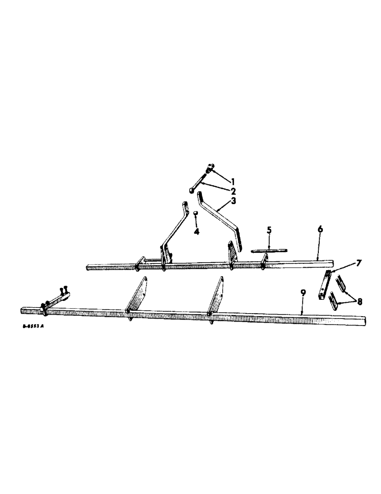 Схема запчастей Case IH 662 - (AC-05) - REAR SECTION TOOL BARS, 3 PT. HITCH 