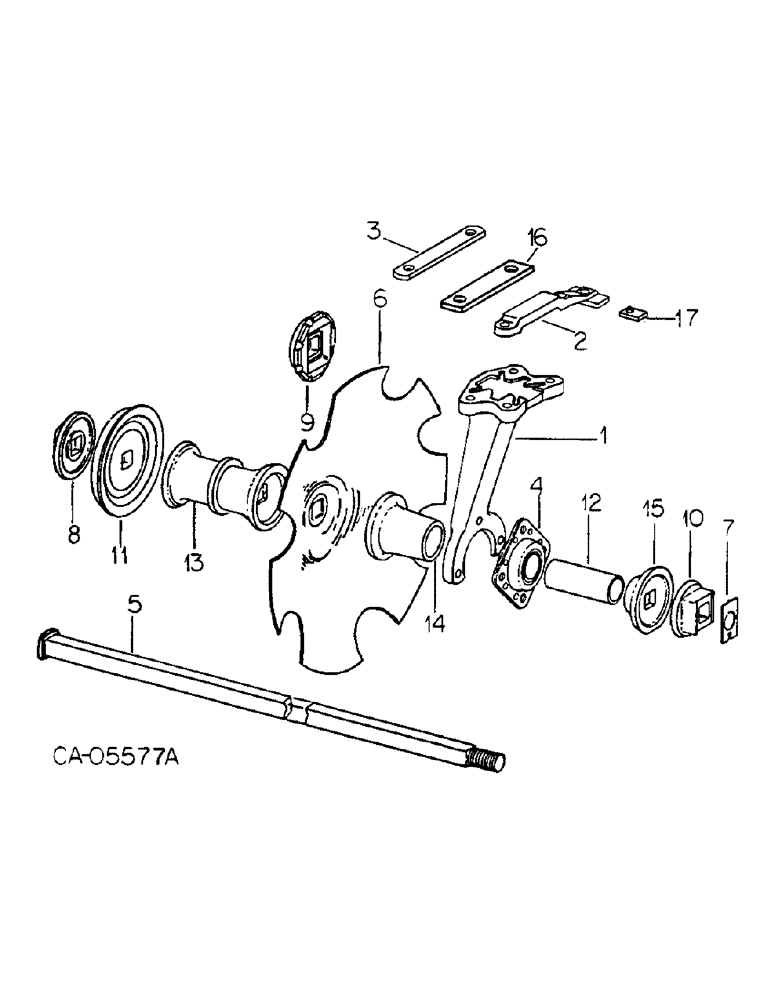 Схема запчастей Case IH 490 - (AG-14) - BEARINGS, DISKS AND GANGS, MACHINES W/SERIAL NO. 16678 AND ABOVE 