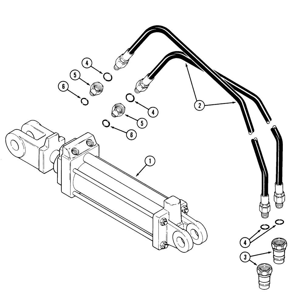 Схема запчастей Case IH 420 - (8-02) - HYDRAULIC CIRCUIT, ADJUSTABLE LANDING 