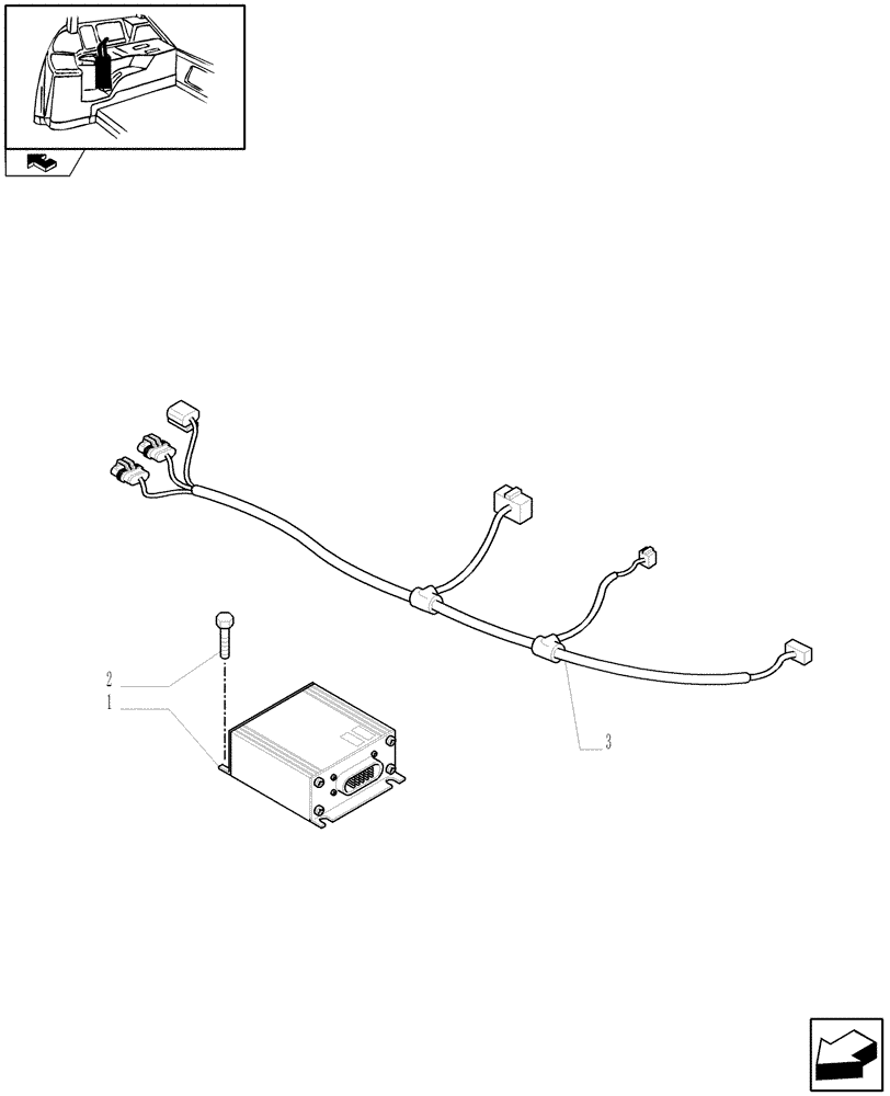 Схема запчастей Case IH PUMA 125 - (1.91.4/06) - NAR LOADER READY WITH 3 ELEMENTS MMV - AUXILIARY CABLES (VAR.333821) (10) - OPERATORS PLATFORM/CAB