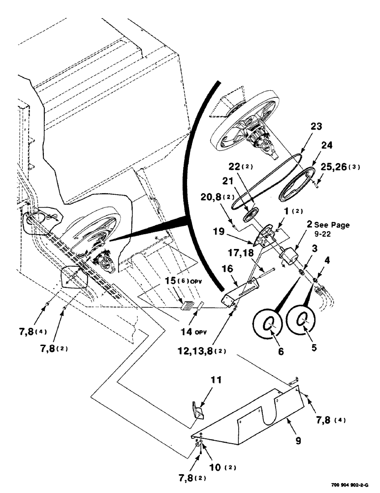 Схема запчастей Case IH 8590 - (09-20) - KNOTTER BLOWER KIT, (CONT) Decals & Attachments