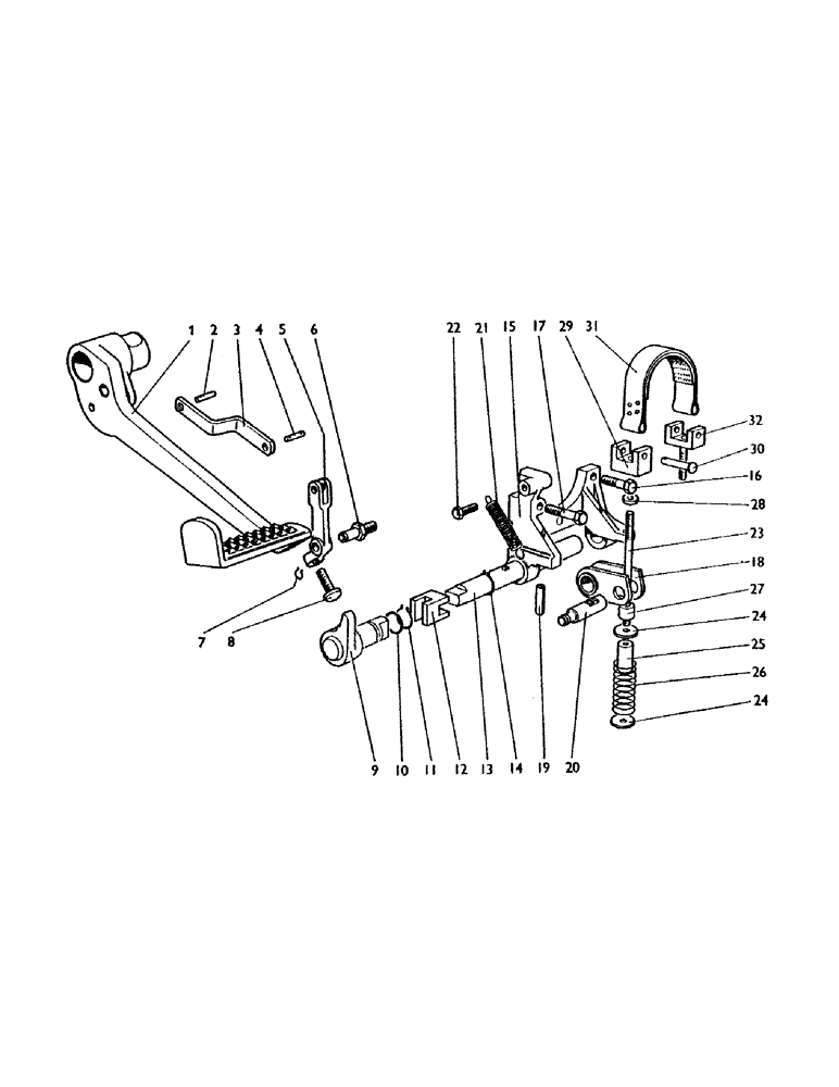 Схема запчастей Case IH 780 - (024) - CLUTCH STOP (03.1) - CLUTCH