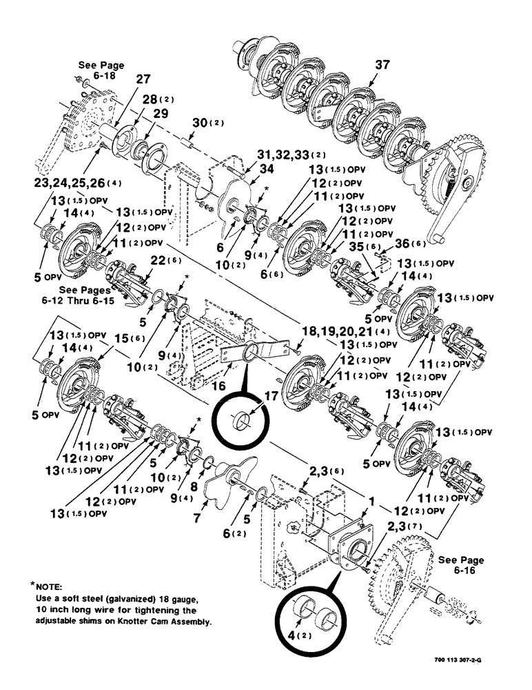 Схема запчастей Case IH 8590 - (06-10) - DRIVE AND CAM ASSEMBLY (14) - BALE CHAMBER