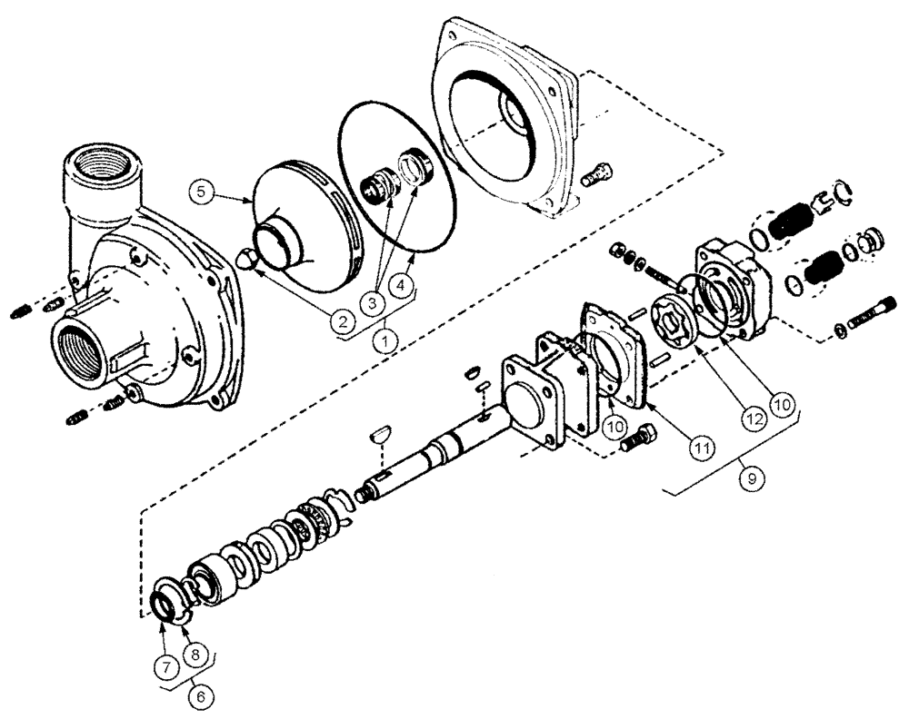 Схема запчастей Case IH SPX2130 - (09-018) - PRODUCT PUMP Liquid Plumbing