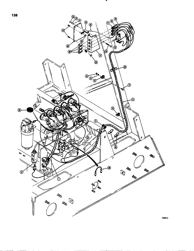 Схема запчастей Case IH 1845 - (138) - ELECTRICAL SYSTEM, FRONT HARNESS (55) - ELECTRICAL SYSTEMS