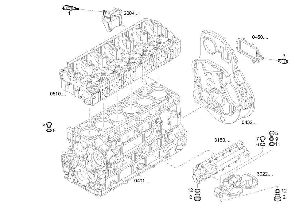 Схема запчастей Case IH F3AE0684P E905 - (1712.025) - SENSORS [FROM # 99285] 