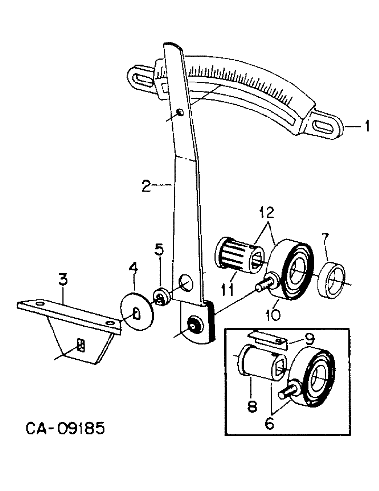 Схема запчастей Case IH 5100 - (D-07) - GRAIN FEED SHIFTER 