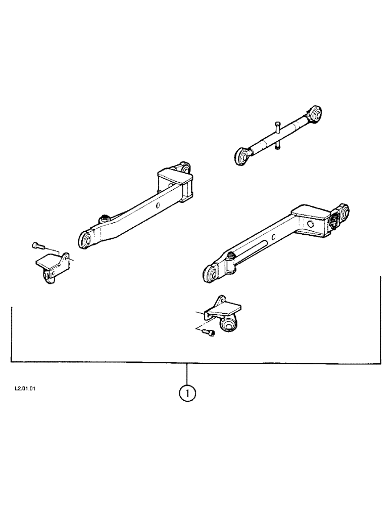 Схема запчастей Case IH 2130 - (9-120) - LINK LOWER - ADJUSTABLE, VINEYARD VERSION ONLY (09) - CHASSIS/ATTACHMENTS