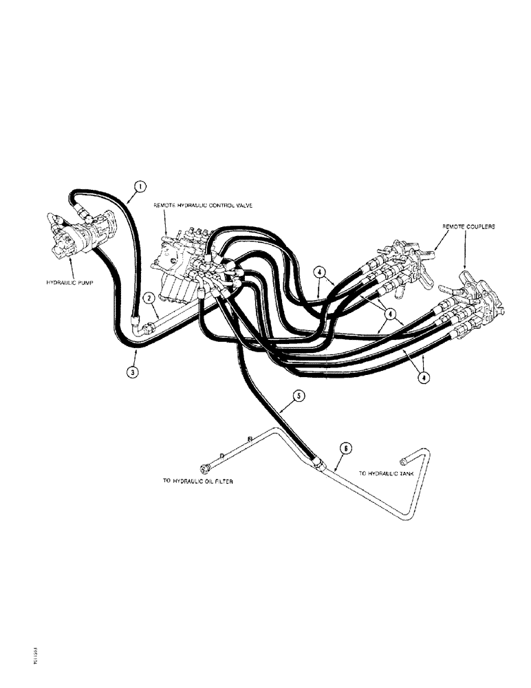 Схема запчастей Case IH 9380 QUADTRAC - (1-14) - PICTORIAL INDEX, REMOTE HYDRAULICS (00) - PICTORIAL INDEX