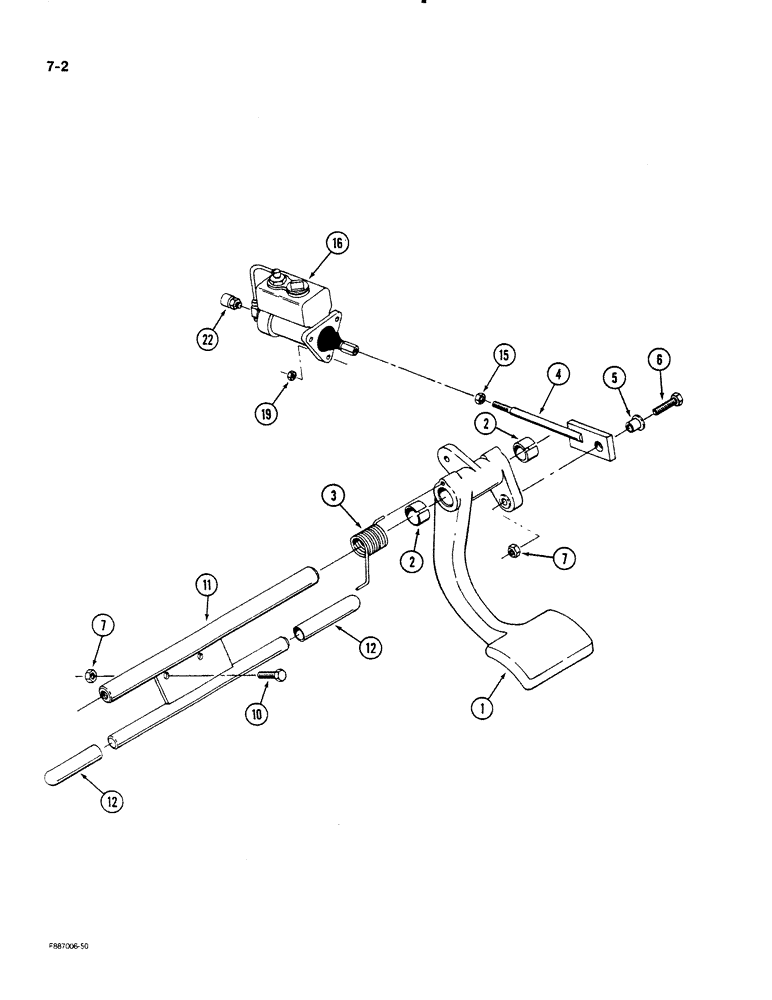 Схема запчастей Case IH STEIGER - (7-02) - BRAKE CONTROLS (07) - BRAKES