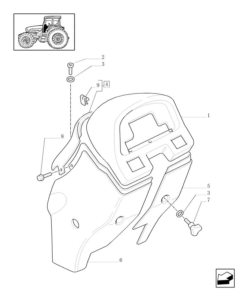 Схема запчастей Case IH JX90U - (1.93.5/01) - CAB - INSTRUMENT PANEL (10) - OPERATORS PLATFORM/CAB