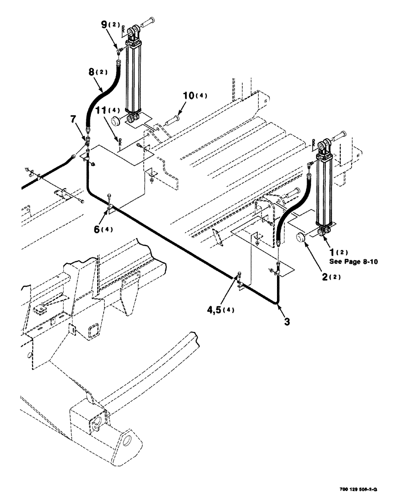 Схема запчастей Case IH 8575 - (08-008) - HYDRAULIC BALE DENSITY ASSEMBLY (07) - HYDRAULICS