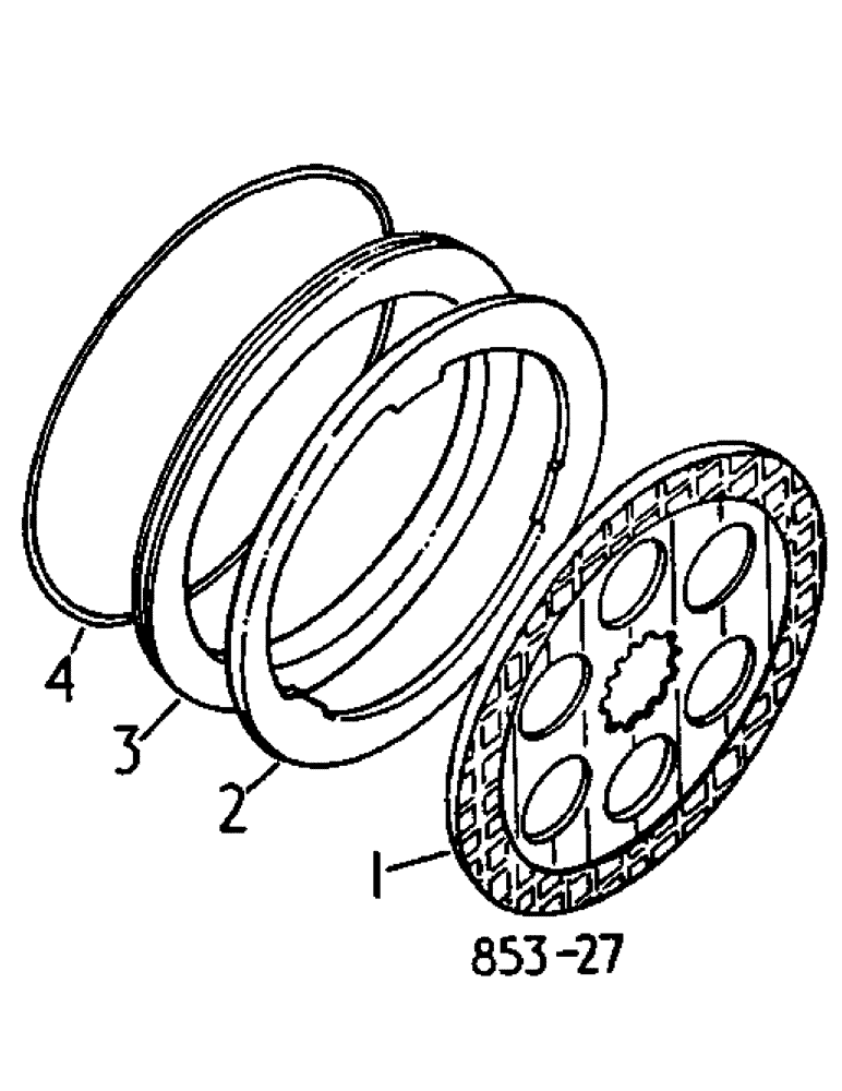 Схема запчастей Case IH 884 - (04-03A) - BRAKES (5.1) - BRAKES