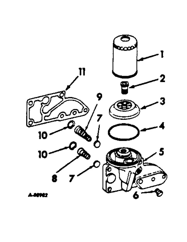 Схема запчастей Case IH C-263 - (B-63) - LUBRICATING OIL FILTER, SPIN-ON TYPE 