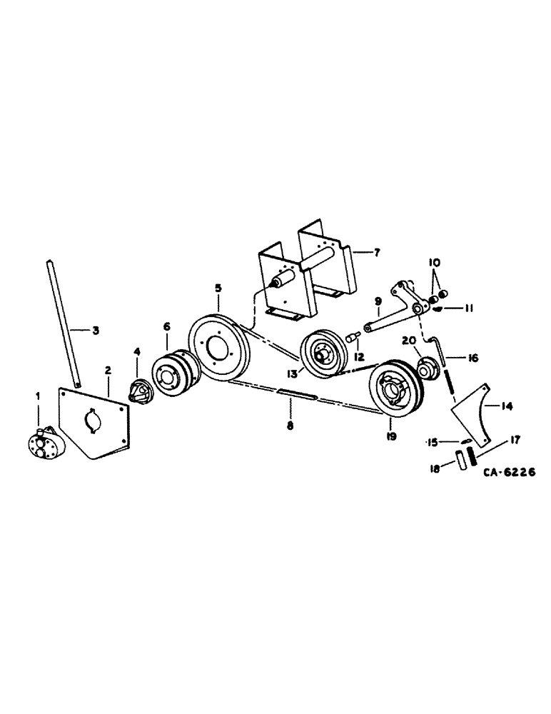 Схема запчастей Case IH 1480 - (10-37) - HYDRAULICS, AUXILIARY HYDRAULIC PUMP (07) - HYDRAULICS