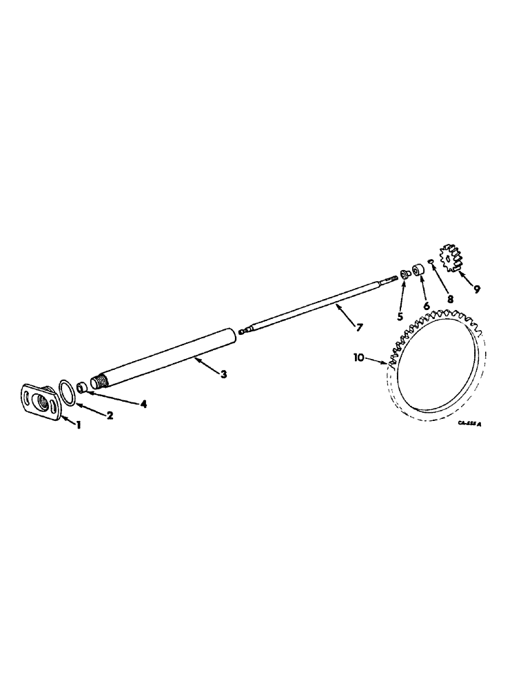 Схема запчастей Case IH 21026 - (07-17) - DRIVE TRAIN, SPEEDOMETER DRIVE (04) - Drive Train