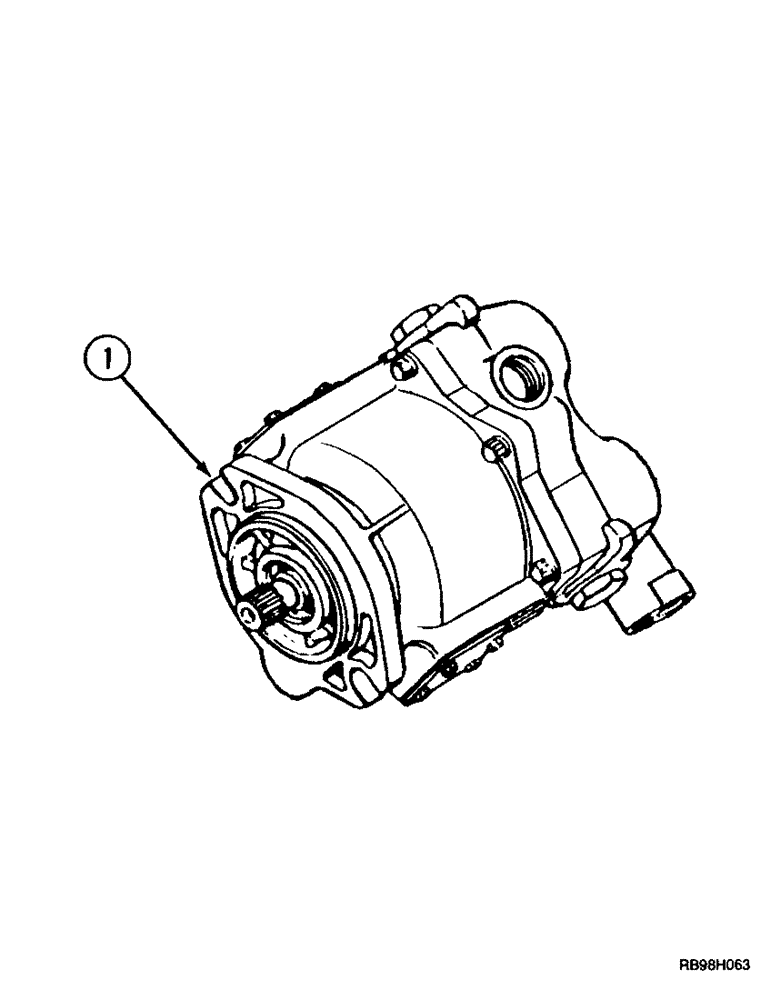 Схема запчастей Case IH MX200 - (8-044) - HYDRAULIC PISTON PUMP ASSEMBLY, STANDARD FLOW CAPACITY PUMP (08) - HYDRAULICS