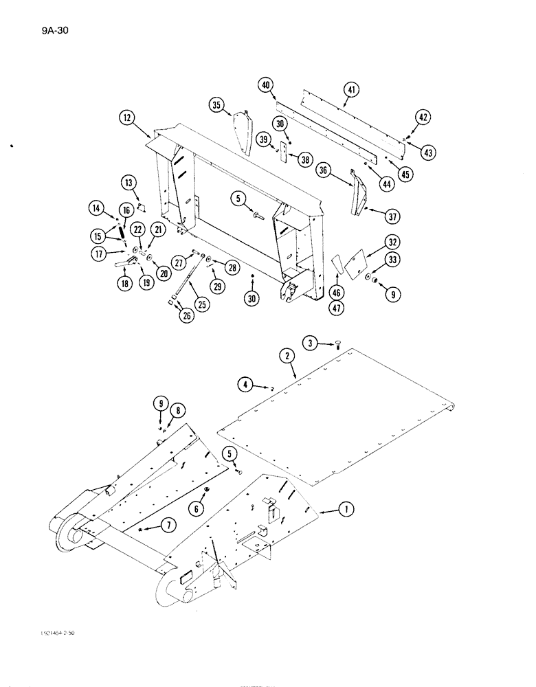 Схема запчастей Case IH 1640 - (9A-30) - FEEDER, HOUSING AND ADAPTER (13) - FEEDER