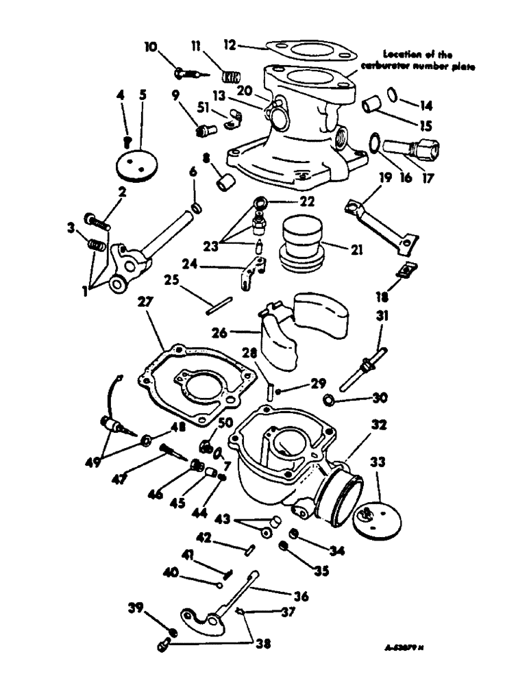 Схема запчастей Case IH C-263 - (B-34) - CARBURETOR, IH, 403 GASOLINE ENGINE COMBINES 