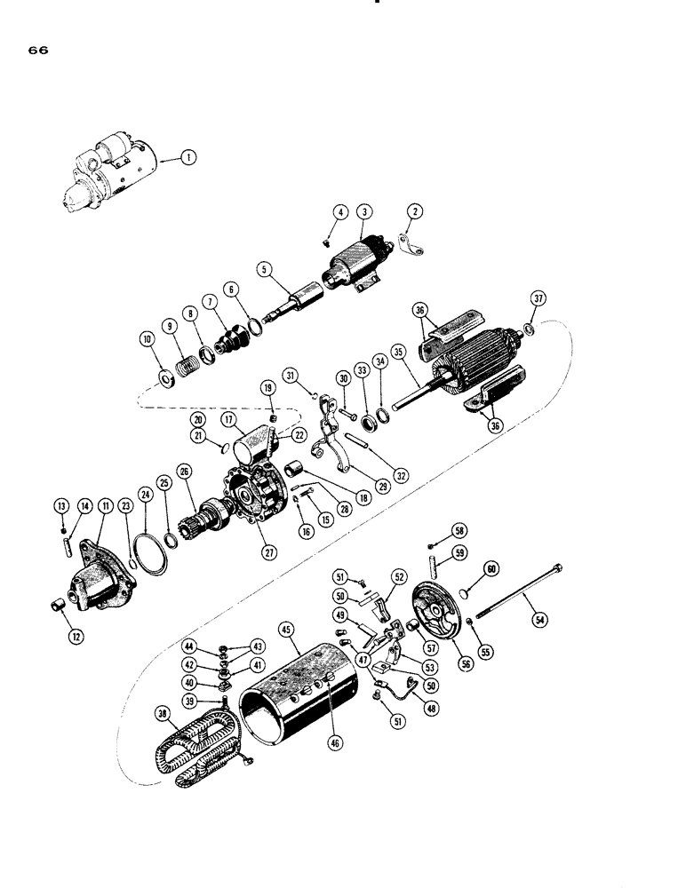 Схема запчастей Case IH 930-SERIES - (066) - A23688 STARTER, (401) DIESEL ENGINE (04) - ELECTRICAL SYSTEMS