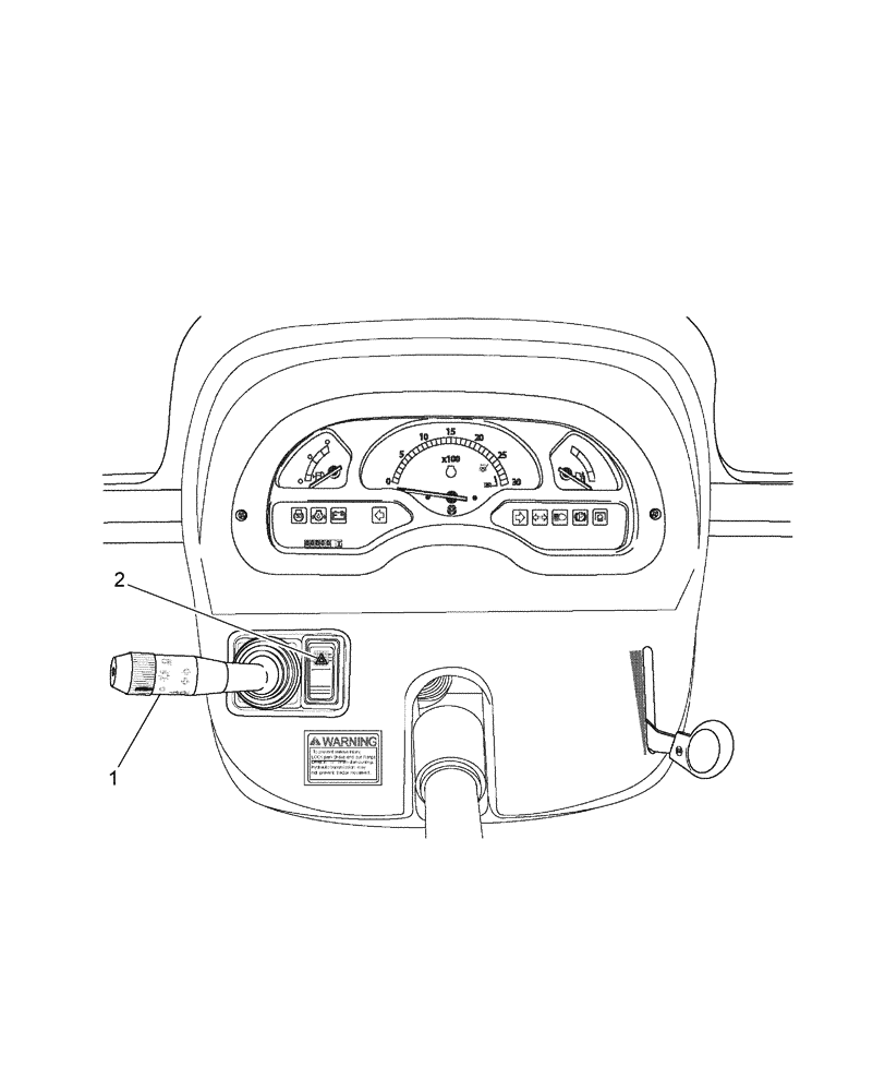 Схема запчастей Case IH FARMALL 45 - (06.12) - LIGHT,TURN SIGNALS,HORN SWITCH, HAZARD (FLASHING WARNING LIGHTS) SWITCH (06) - ELECTRICAL SYSTEMS