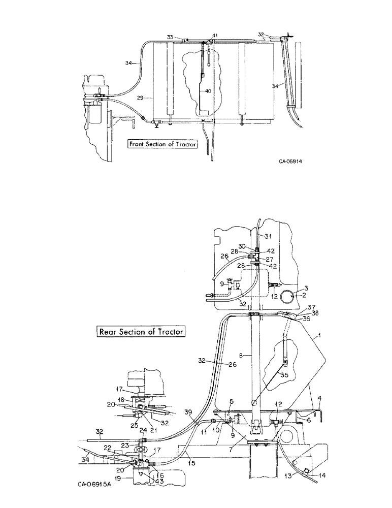 Схема запчастей Case IH 3388 - (12-08) - POWER, AUXILIARY FUEL TANK ATTACHMENT Power