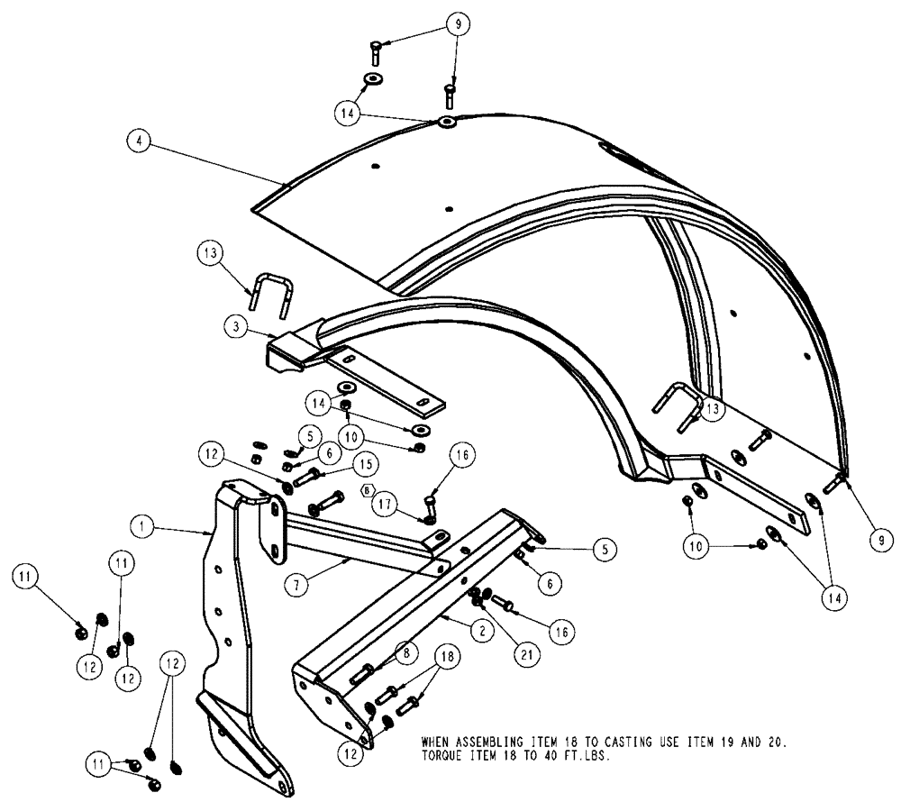 Схема запчастей Case IH SPX3320 - (11-004) - FENDER ASSEMBLY, LH Options