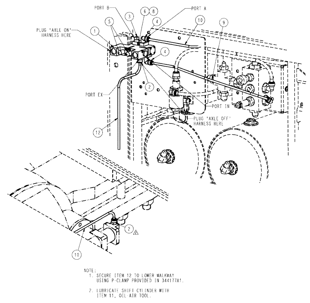 Схема запчастей Case IH TITAN 3520 - (07-013) - TWO-SPEED PNEUMATIC GROUP Pneumatics