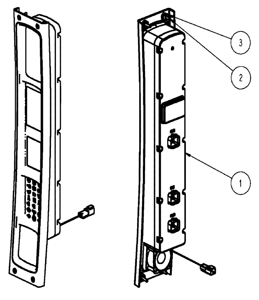 Схема запчастей Case IH SPX3320 - (01-044) - INSTRUMENT ASSEMBLY, ICU Cab Interior