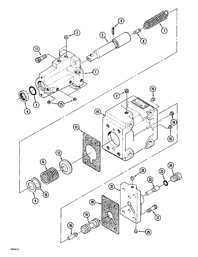 Схема запчастей Case IH 9350 - (6-026) - POWER SHIFT TRANSMISSION ASSEMBLY, CLUTCH CONTROL VALVE ASSEMBLY (06) - POWER TRAIN