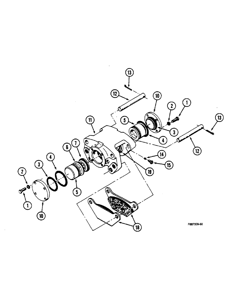 Схема запчастей Case IH STEIGER - (7-10) - BRAKE CALIPER ASSEMBLY (07) - BRAKES