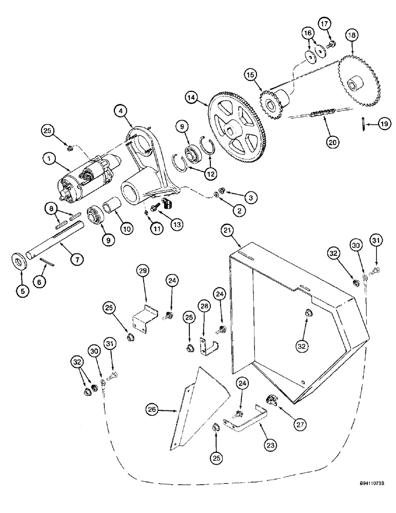 Схема запчастей Case IH 2166 - (9A-50) - FEEDER REVERSER, WITHOUT ROCK TRAP (13) - FEEDER